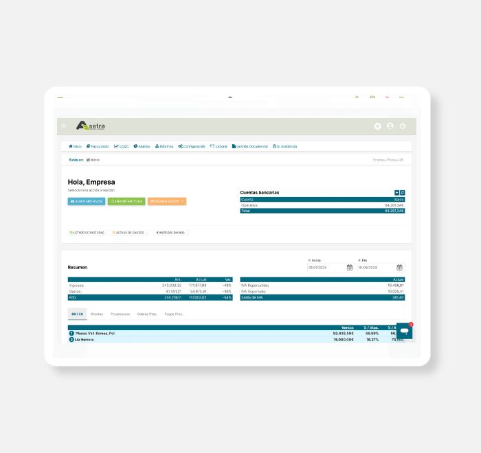 Software Asetra para la gestión completa de tus finanzas